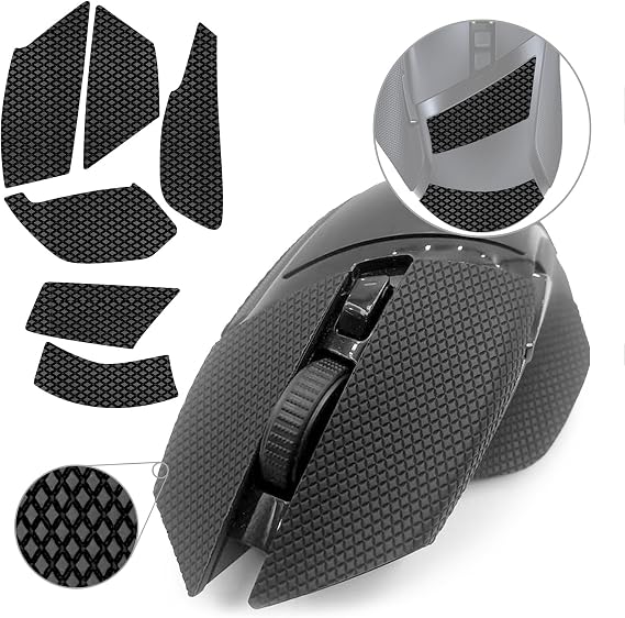 TALONGAMES Mouse Anti Slip Grip Tape Compatible with Razer Basilisk Ultimate/Basilisk V2 / Basilisk X Gaming Mouse, Palm Sweat Absorption, Thin 0.5mm, Cut to Fit, Easy to Apply, Mouse Skin