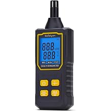 Handheld Digital Temperature/Humidity Meter, Hygrometer W/Large LCD, Thermometer for Server Rooms/Offices