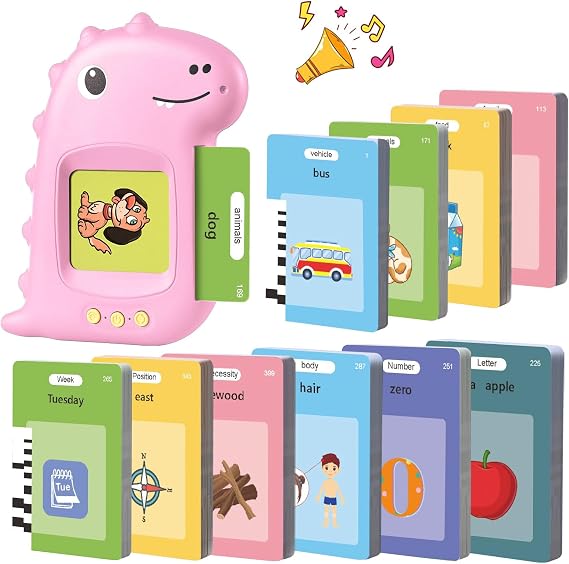 510 Words Talking Flash Cards Early Learning Toys for 3 4 5 Year Old Girls