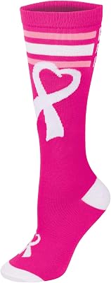 chassé Cheer for the Cause Ribbon Knee-High Sock - Youth and Adult Cheerleading Socks