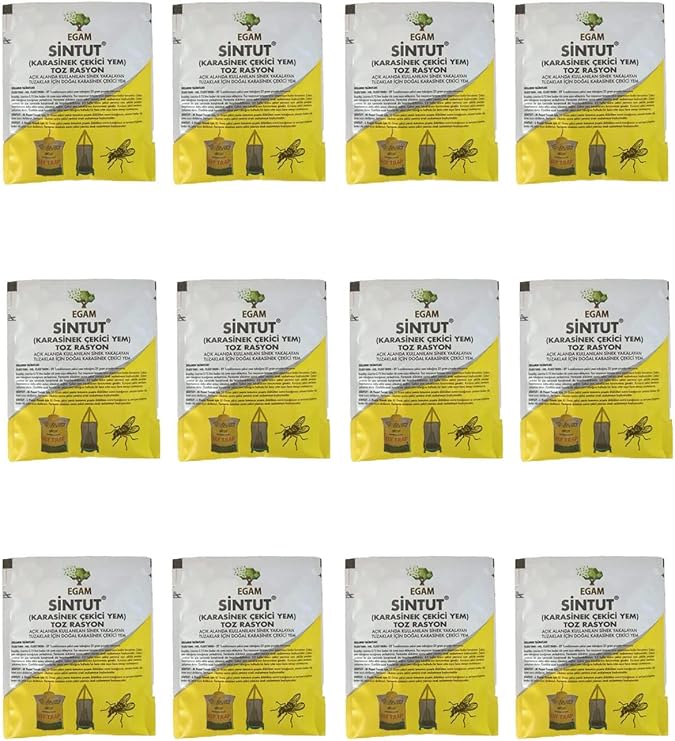 12 adet Sintut Karasinek Tuzağı için Çekici Yem | 300 Gr.