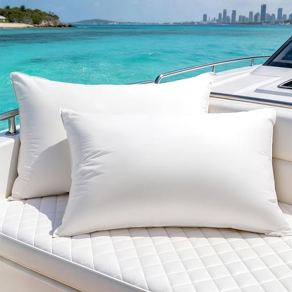 Canadian White Goose Down Pillow 80% Down 20% Feather Bed Pillow Standard