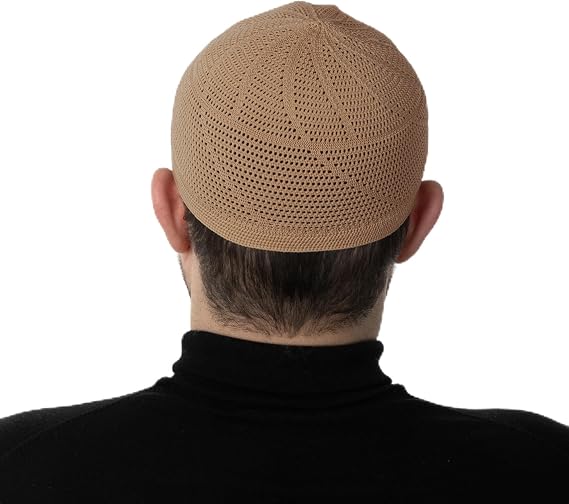 Modefa Islamic Premium Turkish Dervish Kufi Hats for Men Lightweight Breathable Muslim Cap One Size Fit