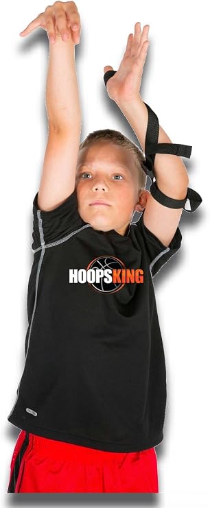 HOOPSKING Off or Guide Hand Shooting Aid Perfect Jump Shot Strap - Develop A True One Handed Release On Your Shot - Stops Rotation of The Wrist to Prevent Off Hand Interference