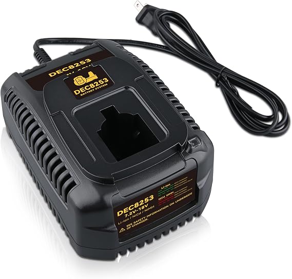 VANON DC9310 Charger Replacement for DeWalt 7.2V-18V Ni-Cd/Ni-MH Battery