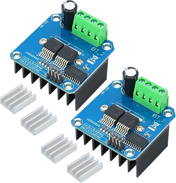 2Pcs BTS7960 43A High Power H-Bridge Motor Driver Module | Compatible with for Arduino