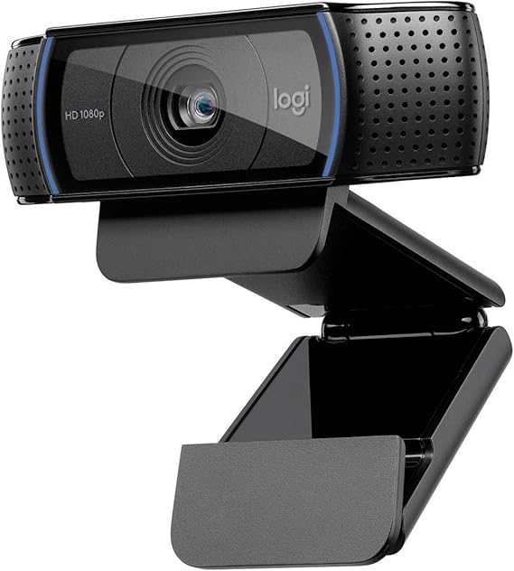 Logitech C920 HD PRO webcam Full HD 1080p 78 ° field of view autofocus clear stereo sound exposure compensation USB port for Skype FaceTime hangouts etc. PC / Mac / ChromeOS / Android - Black Full HD 1080p 78° Field of View Auto Focus Stereo Sound Exposure Compensation USB PC/Mac/ChromeOS/Android - Black