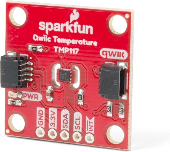 SparkFun High Precision Temperature Sensor - TMP117 (Qwiic) Programmable Temperature Alert Limits Operating Voltage 1.8V to 5.5V 16-bit Resolution NIST traceability Maximum Range from -55C to 150C