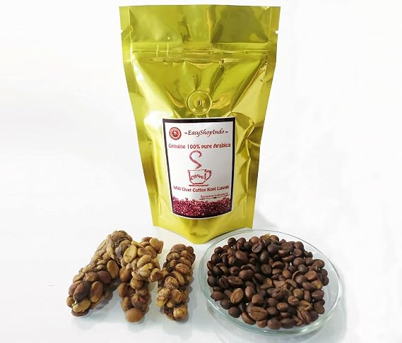 Arabica Wild Civet Coffee Kopi Luwak GAYO Fresh Roasted Beans 100g / 3.5oz