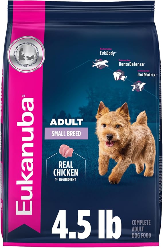 Eukanuba Adult Small Breed Dry Dog Food, 4.5 lb Bag