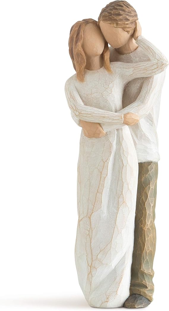 Willow Tree Together, Sculpted Hand-Painted Figure | Cast from a Susan Lordi Original Carving, Expression of Love and Caring, Display on Shelf, Table or Mantel, Fitted Gift Box