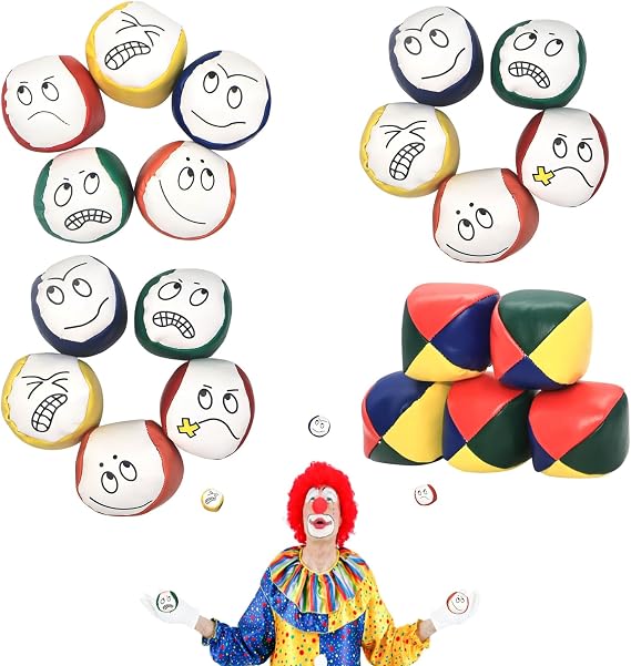 Juggling Balls 20 Pcs Juggling Balls for Adults Children Beginners Professionals Durable Juggling Sets,Easy Grip and Learn, Coloured Creative Funny Juggle Balls for Age 5+