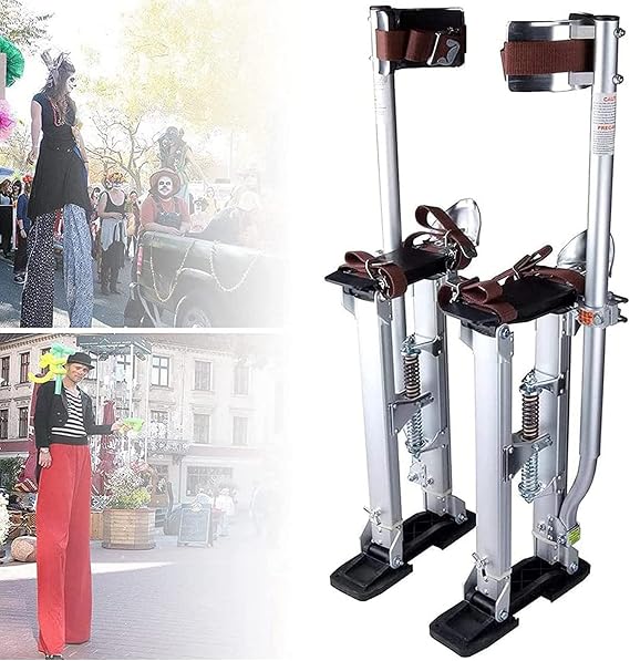 Drywall Stilts, Aluminum Height Adjustable Stilts, Adult Walking Stilts for Drywall, Plastering