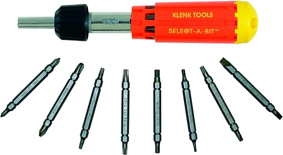 Klenk DA86450 Select-A-Bit Ratcheting SPEED Driver with 16 Bits