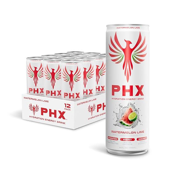 PHX Hydration Energy Drink - Electrolytes, Sugar Free (Watermelon)