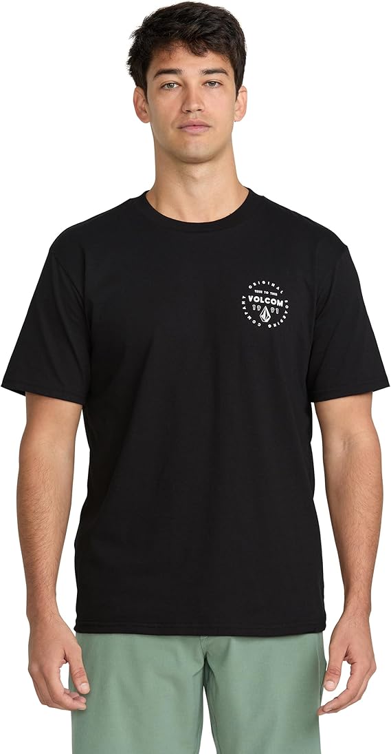 Volcom Men's Mortis Short Sleeve T-Shirt - Classic Fit Crewneck Tee, Soft Cotton, Lightweight & Breathable Casual Shirt