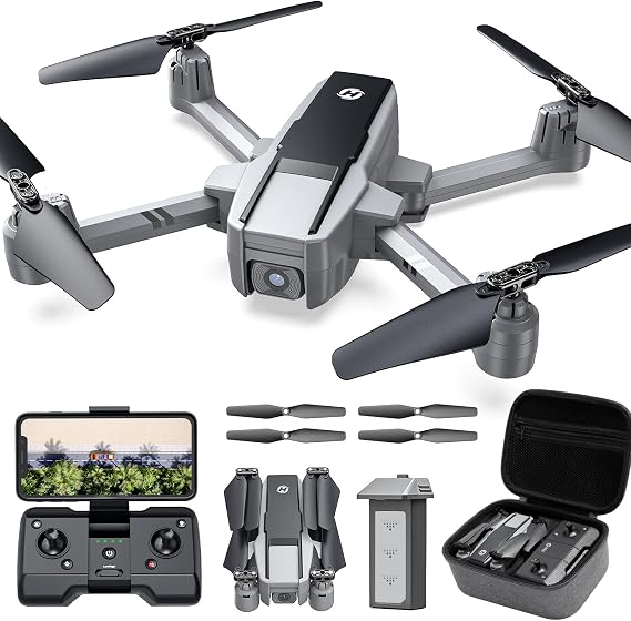 Holy Stone HS440D GPS Drones with Camera for Adults 4K UHD Camera, Unger 249g with GPS Auto Return, Follow Me, Waypoints and Customized Carrying Case