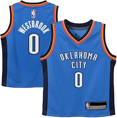 Outerstuff Russell Westbrook Oklahoma City Thunder #0 Blue Infants Toddler Replica Road Jersey