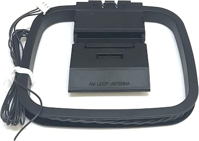 AM & FM Loop Antenna Compatible with Sony Model Numbers MHC-EC609iP, MHC-EX880, HCD-EC609iP, MHC-EX88, HCD-EC909iP