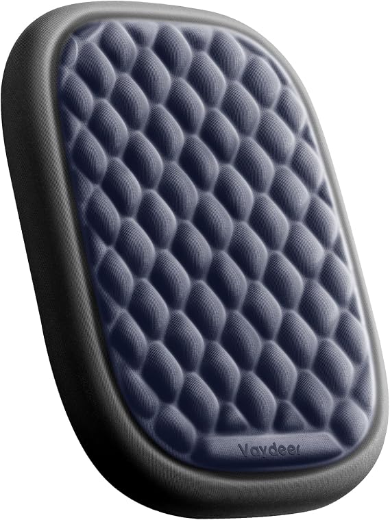 Vaydeer Desk Elbow and Wrist Rest Pad, Memory Foam, Blue and Black