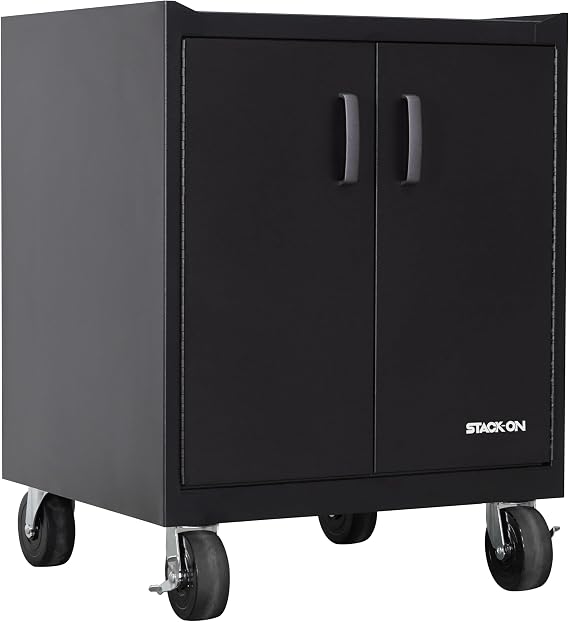 Stack-On Base Cabinet with 2 Shelves Welded Steel Garage Storage