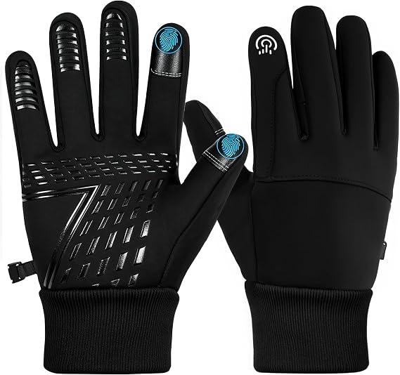 Winter thermal Gloves for Women Mens,Waterproof Touch Screen Gloves