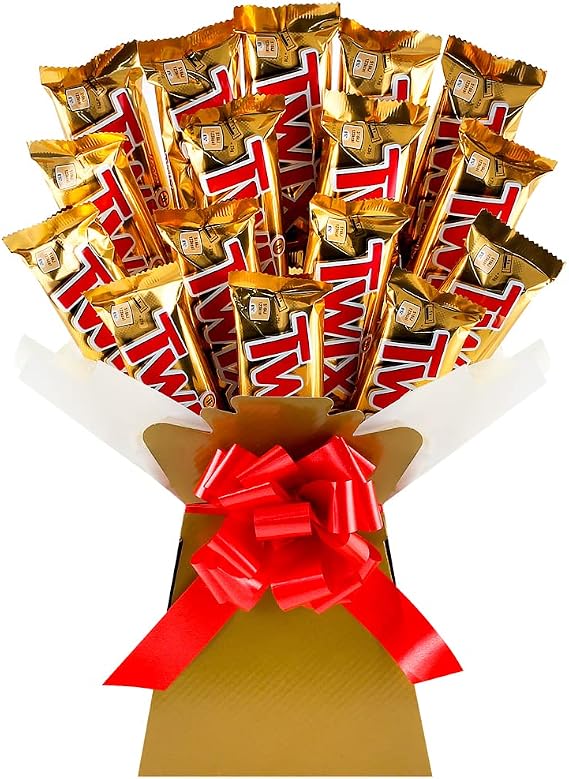Chocolate Hamper - Chocolate Gift for Men or Women - Packed With Full Size Twixes - Milk Chocolate Coated Caramel & Shortbread Biscuits in a Chocolate Bouquet - 1.5kg