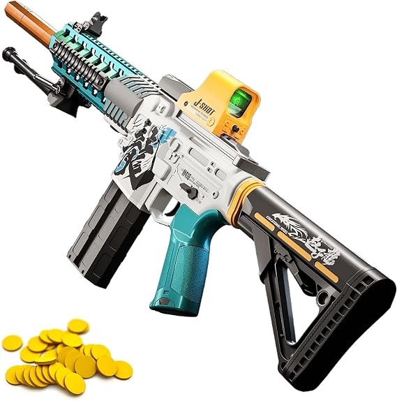Automatic Foam Disc Blaster 900101 Soft Darts Blaster, 18+ | Automatic Repeating & Automatic Single Modes, Manual Spring Clip