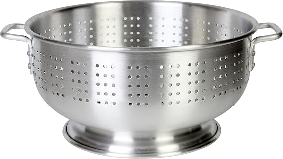Thunder Group Aluminum Colander with Handle, 16-Quart
