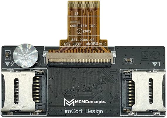 MCMConcepts Dual Micro SD Adapter for iPod Classic/Video 5th 6th 7th iFlash Reader