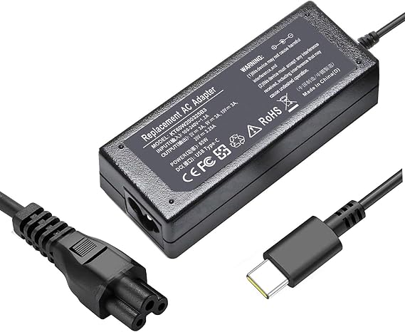Chromebook Charger, 65W USB C Laptop Charger for HP Chromebook