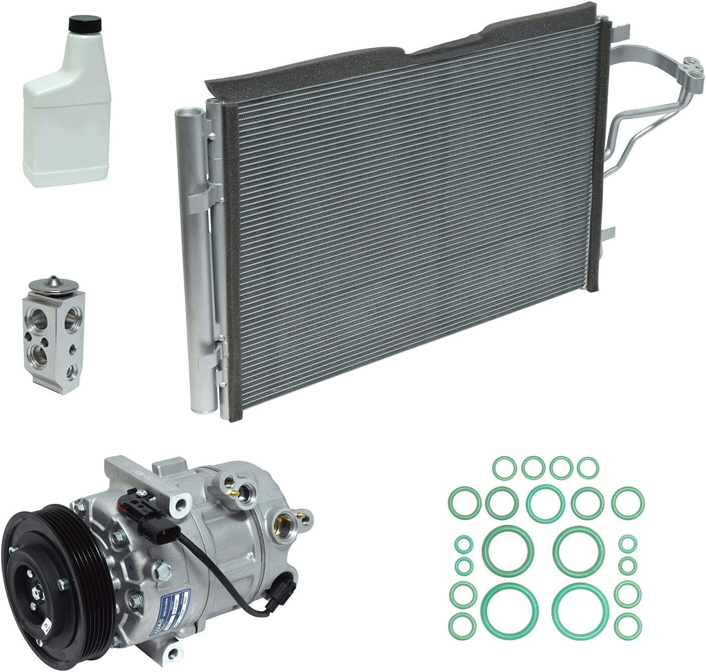 Replacement AC Compressor and Component Kit - Mechanics Choice for Elantra Forte Elantra GT Fo