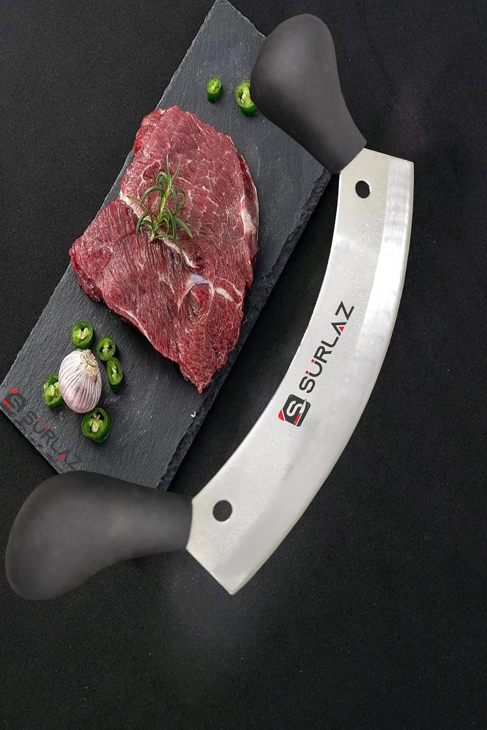 SürLaz Minced Meat Pizza Knife Row Armor Crushing Knife 31 cm