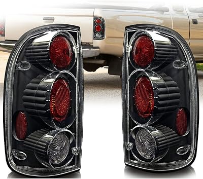ROXX Tail Light Assembly Compatible with 2001 2002 2003 2004 Toyota Tacoma Altezza Tail Lights Black HousingClear Lens PAIR Driver and Passenger Side