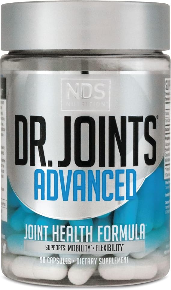 Dr. Joints NDS Nutrition Advanced - Joint Health Formula with FruiteX-B, Glucosamine & Chondroitin - Improved Mobility & Flexibility - 90 Capsules