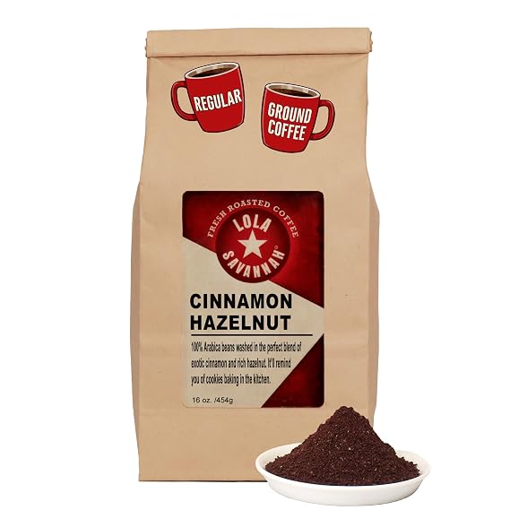Lola Savannah Cinnamon Hazelnut Ground Caffeinated Coffee, 1lb