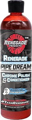 Rebel Pipe Dream 12 oz Chrome Polish Conditioner and Cleaner for Chrome Pipes, Stacks, Exhaust and Everything in Between