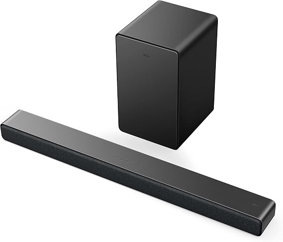TCL 3.1ch Sound Bar with Wireless Subwoofer (Q6310, 2023 Model), Dolby Audio, DTS Virtual:X, Built-in Center Channel Speaker, Auto Room Calibration, Wall Mount/HDMI Cable Included