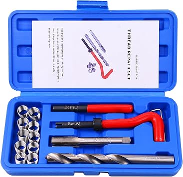 15pcs Thread Repair Kit M12 x 1.25mm Metric Thread Repair Insert Kit Compatible Hand Tool Set for Auto Repairing (M12-1.25)