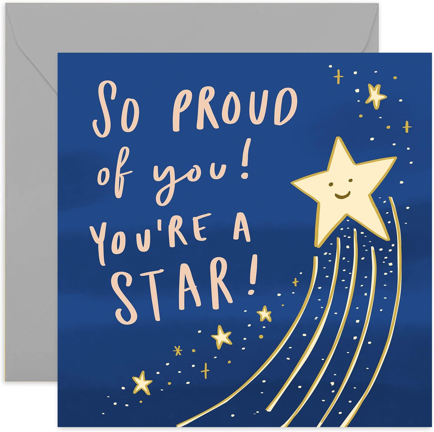 Old English Co. Youre A Star Card - Cute Well Done Congratulations Card For Adults and Children | Celebrate Passed Exams, New Job, Starting School or University | Blank Inside & Envelope Included