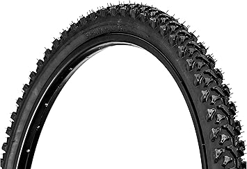 Schwinn Replacement Bike Tire, 24" x 1.95" Mountain Bike Tire, Wide & Blocky Knobs, Puncture Guard, Fits Internal Rim Widths 19mm-29mm, PSI Range 35 to 65