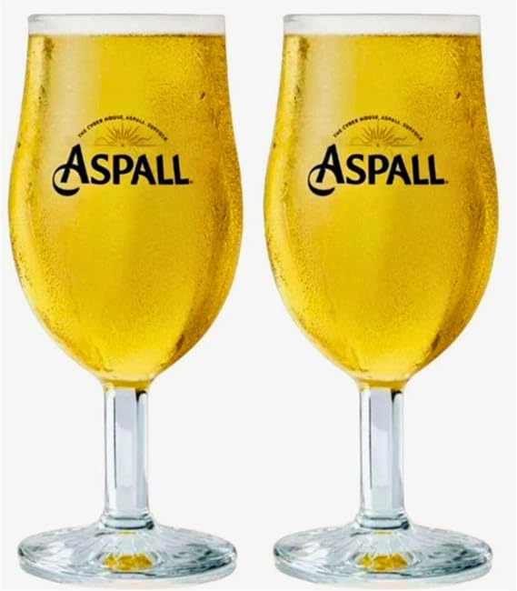 Aspall Suffolk Cider Pint Glass Glasseses 20oz X2 Man Cave