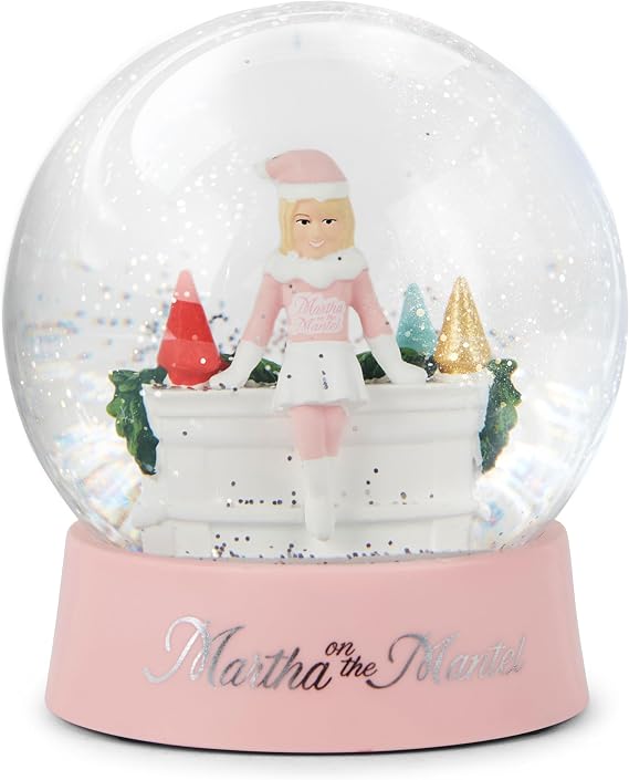 Martha Stewart Snow Globe Christmas - Martha on the Mantel Decor, Funny
