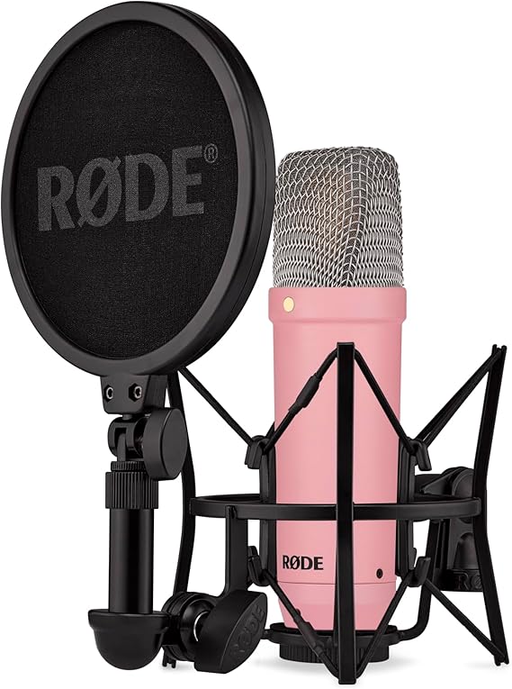 RODE Microphones NT1 Signature Series Studio Condenser Microphone Pink NT1SIGNATUREPINK