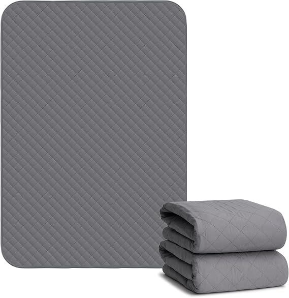 Hide Stains Washable Bed Pads 45x56 Inch(2Pack),Bed Pads for Incontinence Washable Extra Large,Waterproof Pads for Beds,Mattress,Adults,Seniors,Kid,Pet,Incontinence Pads for Bed Wetting Pads