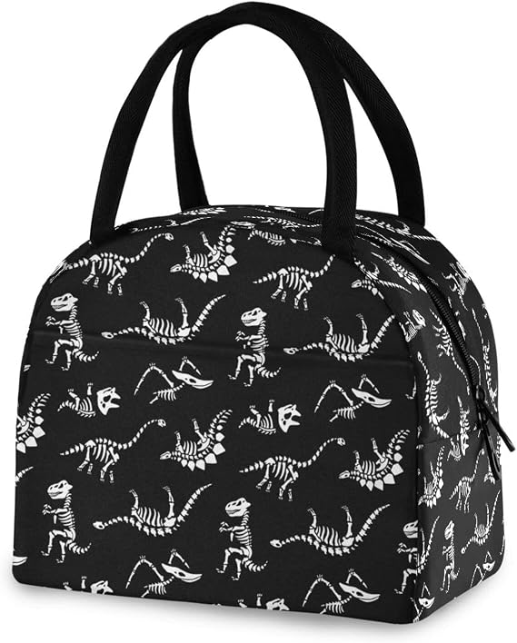 Dinosaur Lunch Bag Women Reusable Insulated Lunch Bag