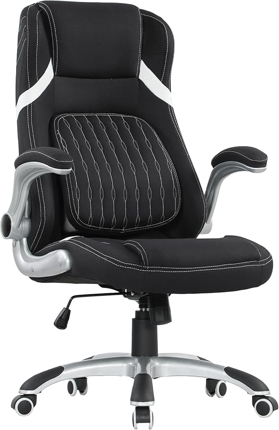 Vinsetto Ergonomic Executive Office Chair Adjustable Lumbar Support Black