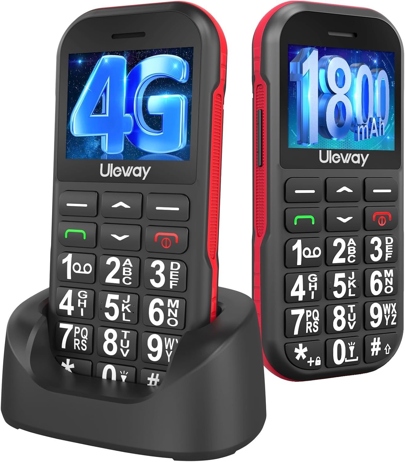 4g senior mobile phone without contract seniors mobile phone with large buttons 1800 mah long standby retire mobile phone large button mobile phone with usb-c sos function torch charging