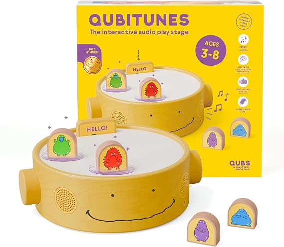 Starter Set, Interactive Audio Player & Gaming Platform for Kids Ages 3+ | Create Music, Sound & Stories | Screen-Free Playtime for Boys & Girls | Wooden play stage with smart audio blocks; music, stories and sound games; grows from ages 3+; screen-free