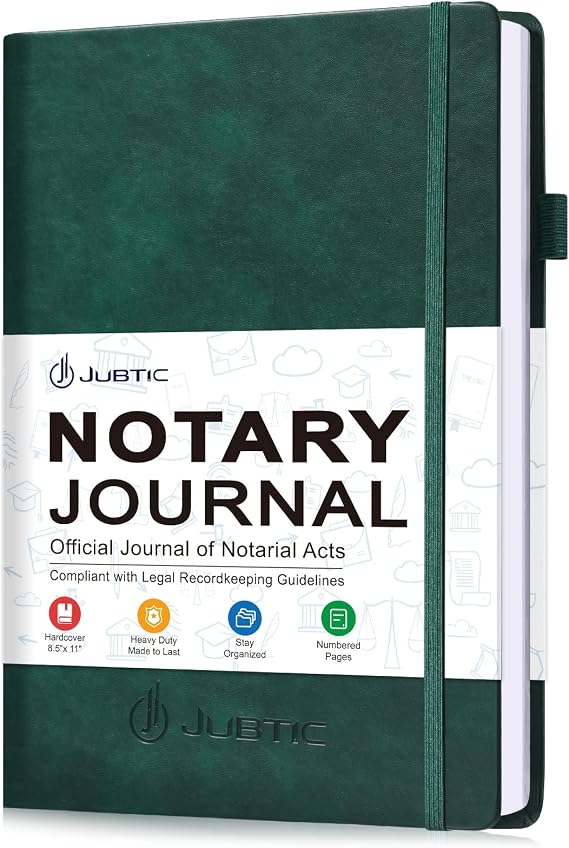Notary Journal Log Book - A4 Hardcover Notary Public Journal of Notarial Acts - Big Notary Supplies with Privacy Guard - 474 Record Entries, 160 Numbered Pages, 8.5"x11" (Dark Green) | Big Notary Supplies with Privacy Guard, 474 Record Entries, 160 Numbered Pages, Professional Notary Supplies, Dark Green
